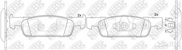 Колодки тормозные renault logan II/sandero II 16V