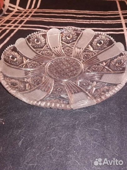 Блюдо хрустальное СССР