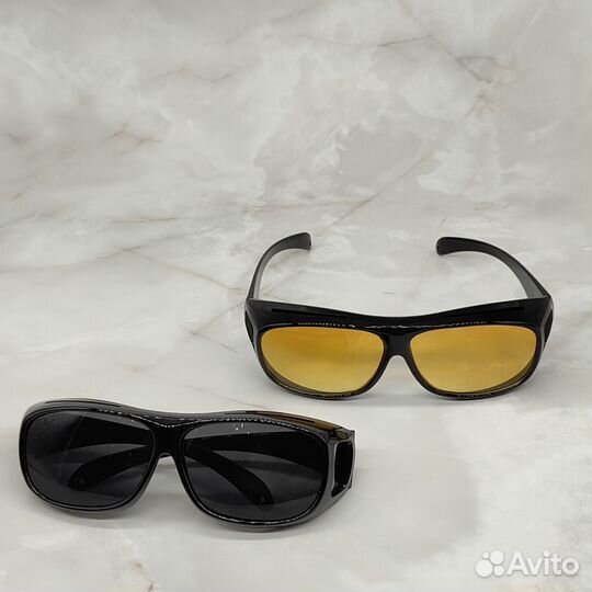 Очки антибликовые для водителя, для вождения, 2шт