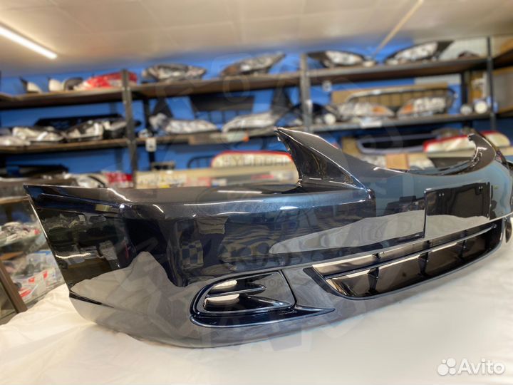 Бампер передний Hyundai Accent Черный 06-11