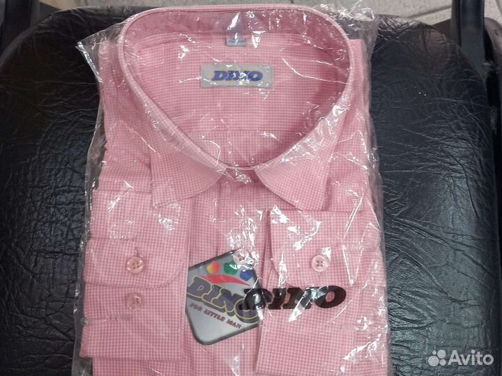 Рубашка розовая, новая для мальчика
