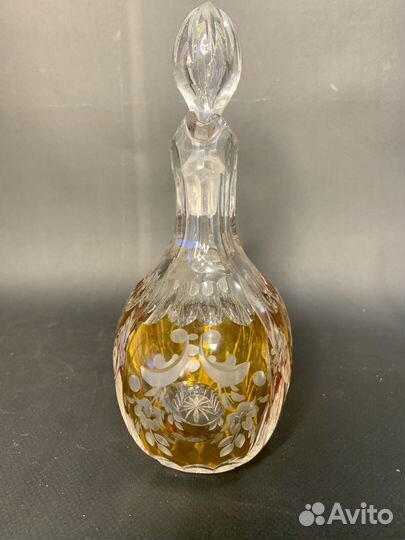 Графин антикварный. старая германия. хрусталь