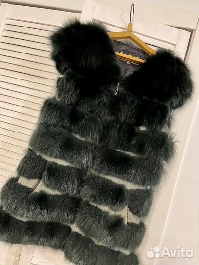Песцовая жилетка
