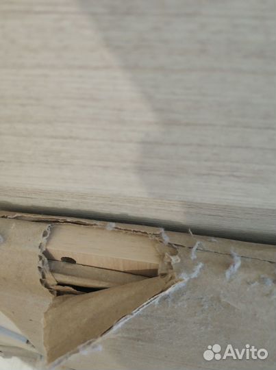 Полка настенная навесная, дуб молочный