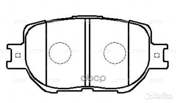 Колодки тормозные toyota Allion 2001-2007 пер