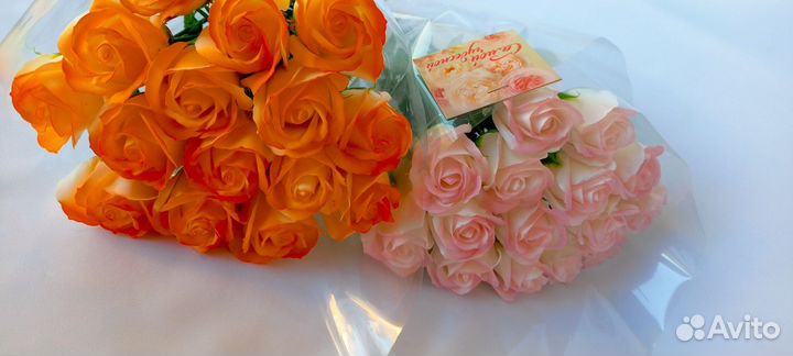 Розы из мыла