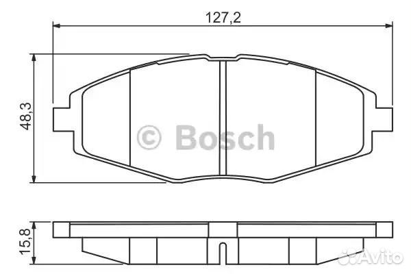 0986495224 Колодки тормозные дисковые перед