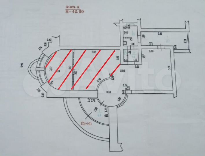 Субаренда под офис, бьюти сферу, 1 этаж, 40 м²