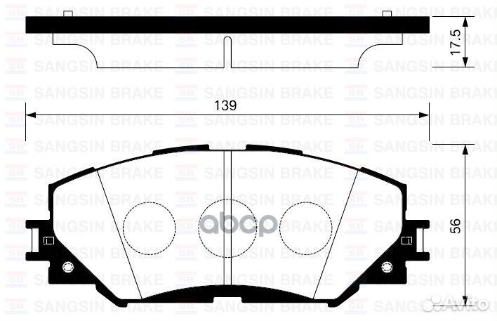 Колодки торм.пер. SP2093 Sangsin brake