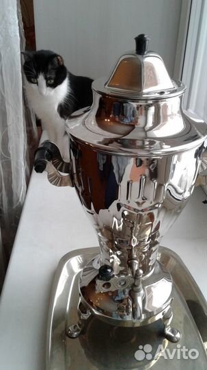 Самовар СССР 3 литра + поднос