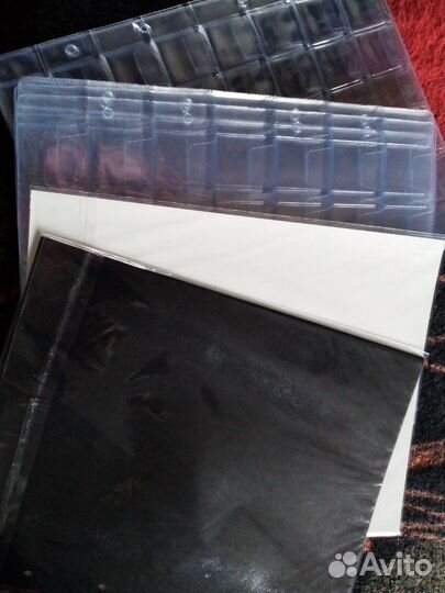 Листы для хранения монет и бон