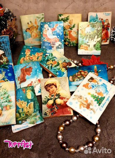 Новогодние имбирные пряники открытки