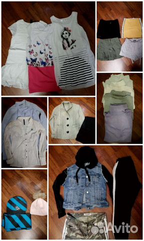 Вещи пакетом на девочку 12-14лет