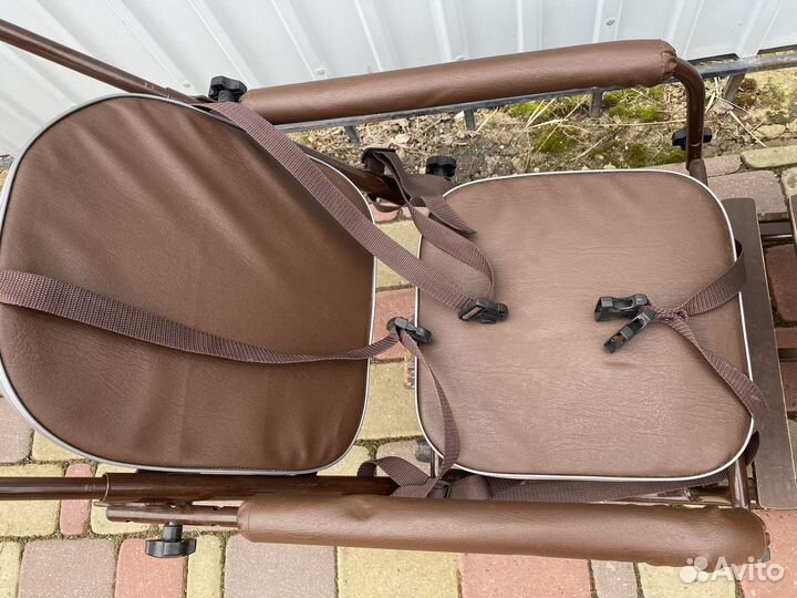 Санки с колесами для двойни/погодок