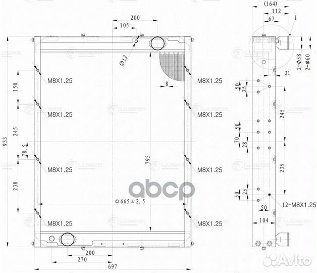 Радиатор охл. LRc 0797 luzar