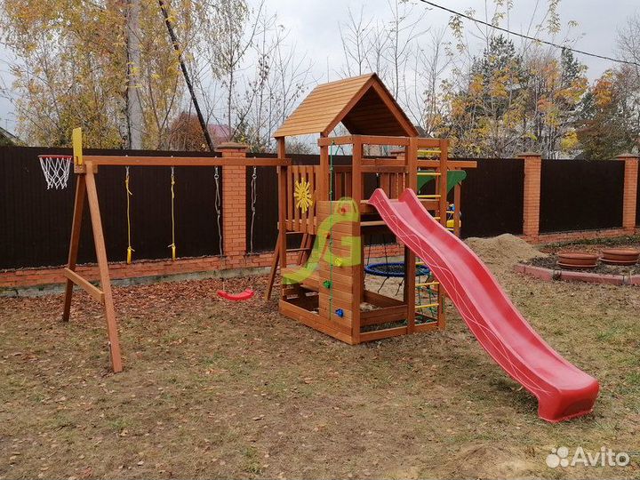 Детская площадка IgraGrad Крафт Pro 4 (скат 2,2)