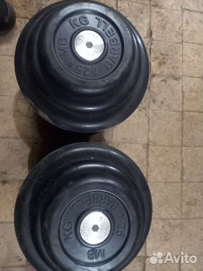 Гантели бу по 13.5 2шт, 27кг 2шт