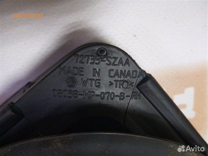 Уплотнительная резинка стекла задняя правая Honda