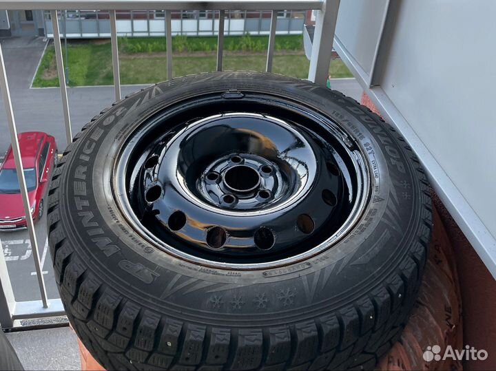 R15 Dunlop SP Winter Ice 02 185/65, PCD 5x100 DIA 38