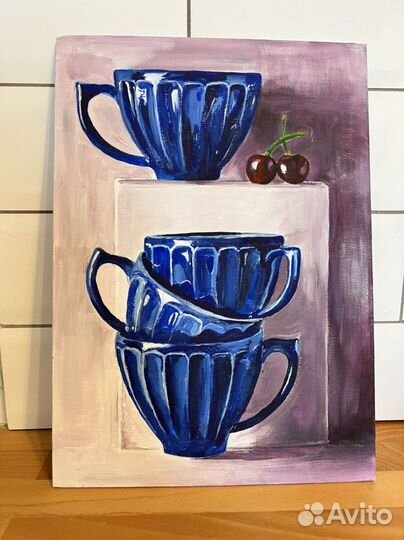 Картина акрилом на холсте