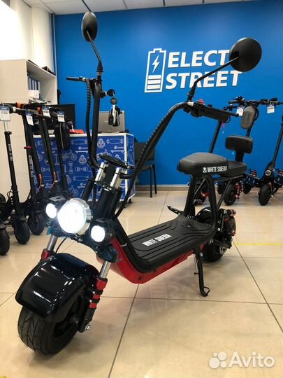 Электроскутер CityCoco White Siberia mini R 1200W