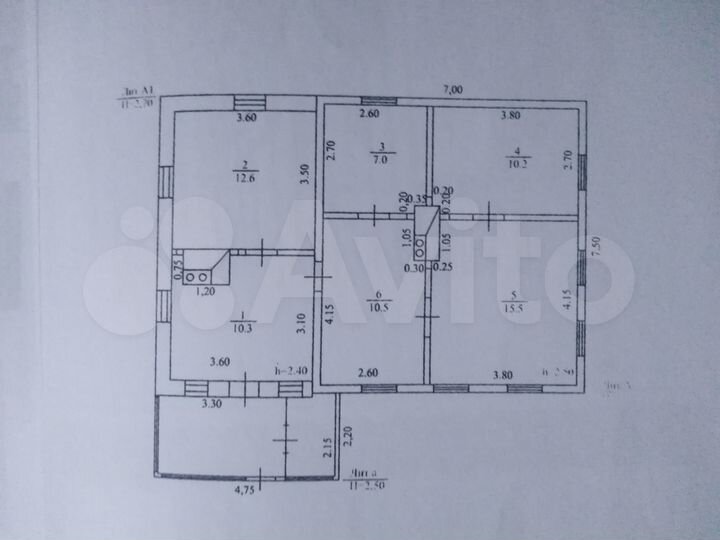 Дом 66,1 м² на участке 8 сот.