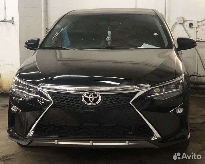 Передний бампер, обвес Камри 50/55 в стиле Лексус