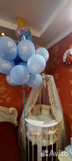 Комплект бортиков+балдахин+конверт на выписку