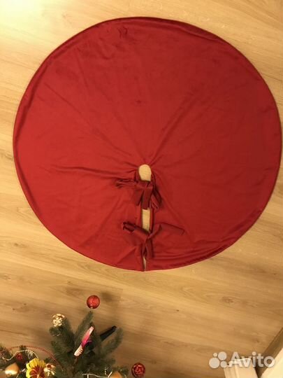 Коврик / юбка для елки бархат D 100 cм