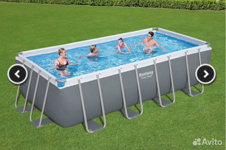 Каркасный прямоугольный бассейн Bestway