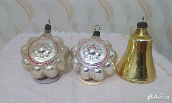 Ёлочные игрушки стекло СССР