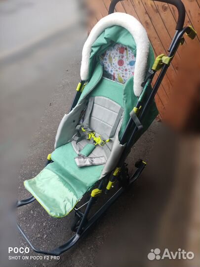 Санки коляска nika 7-3