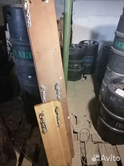 Полки деревянные подвесные