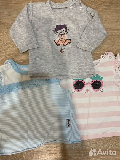 Вещи пакетом для девочки 74 80