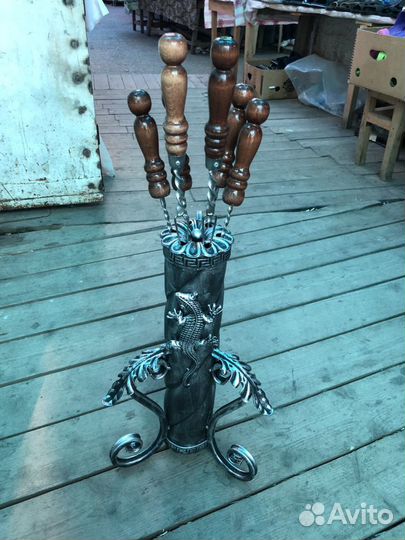 Подставка для шампуров.ковка