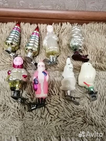 Елочные игрушки, Дед Мороз и Снегурочка СССР