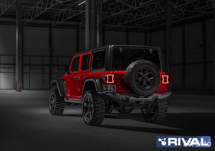 Задний бампер силовой rival jeep Wrangler JL