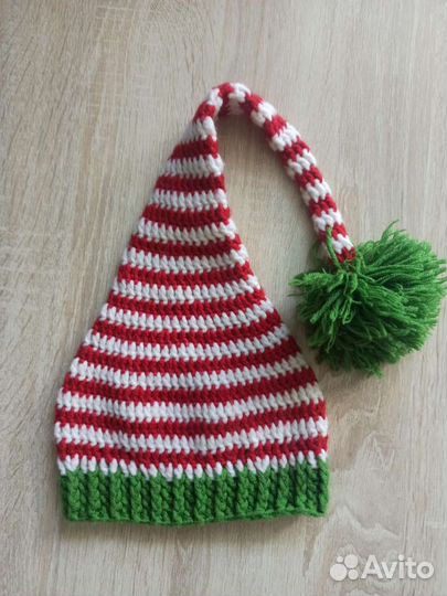 Шапка детская вязаная для фотосессии