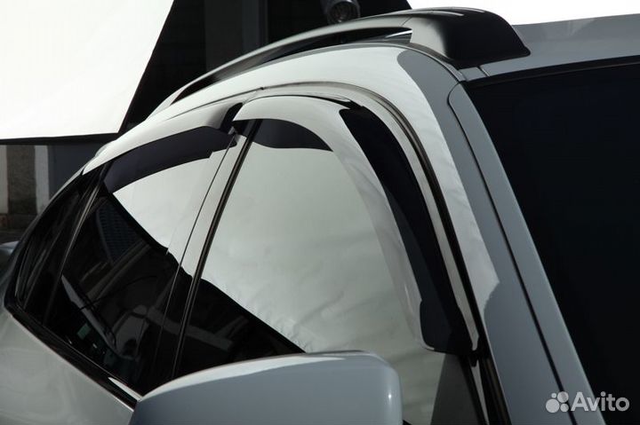 Дефлекторы боковых окон BMW X6, 2008-2014, 4ч., темный / бмв Х6