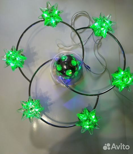 Люстра галогеновая-светодиодная с пультом