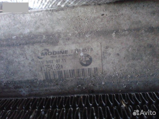 Радиатор интеркулера Bmw 3 E46