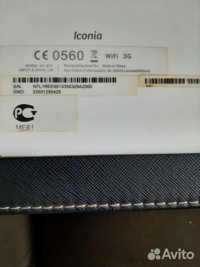 Планшет Acer Iconia A1