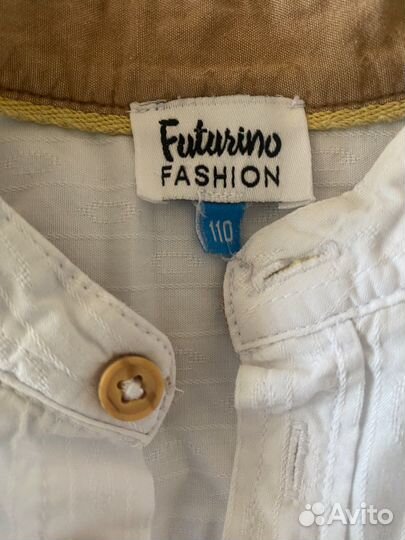 Белая рубашка на мальчика 110