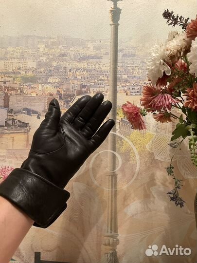 Перчатки женские кожаные размер 6.5