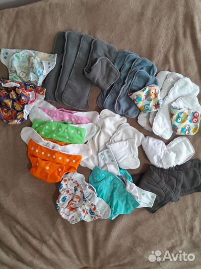 Многоразовые подгузники и вкладыши