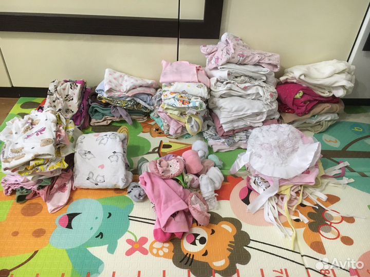 Вещи пакетом на девочку от 0 до 6 месяцев
