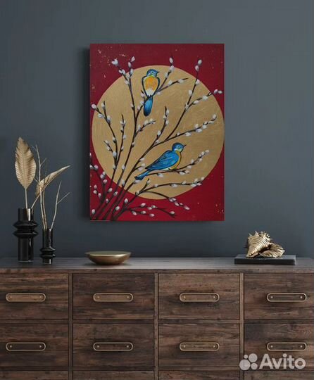 Картина акрилом на холсте