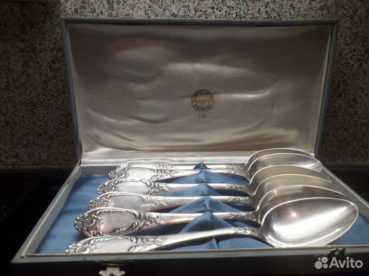 Набор столовых приборов мельхиор СССР