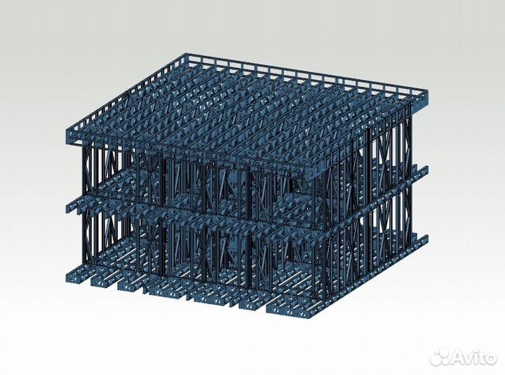 Лстк каркас мини-гостиницы