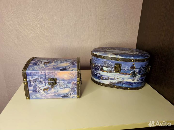 Сундучок для новогоднего подарка 2 шт